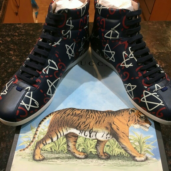 gucci ghost high top sneakers